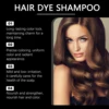 Black Hair Dye Shampoo Rapid Hair Dyeing Repair Dry Reduce Breakage Split Ends Oil Control Nourishing Hair Root Coloring Shampoo 5