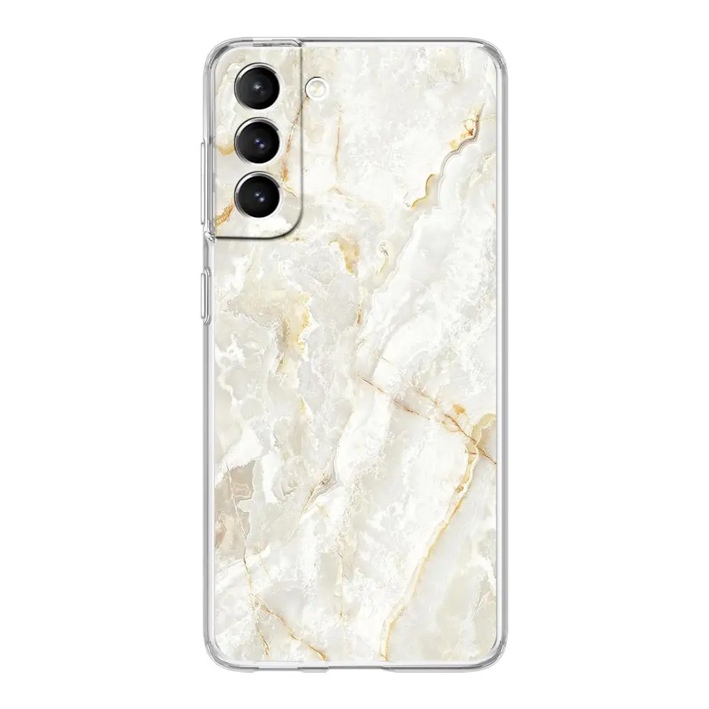 Elegant Marble Clear Silicone Shockproof Phone Case - Soft and Durable Protective Cover