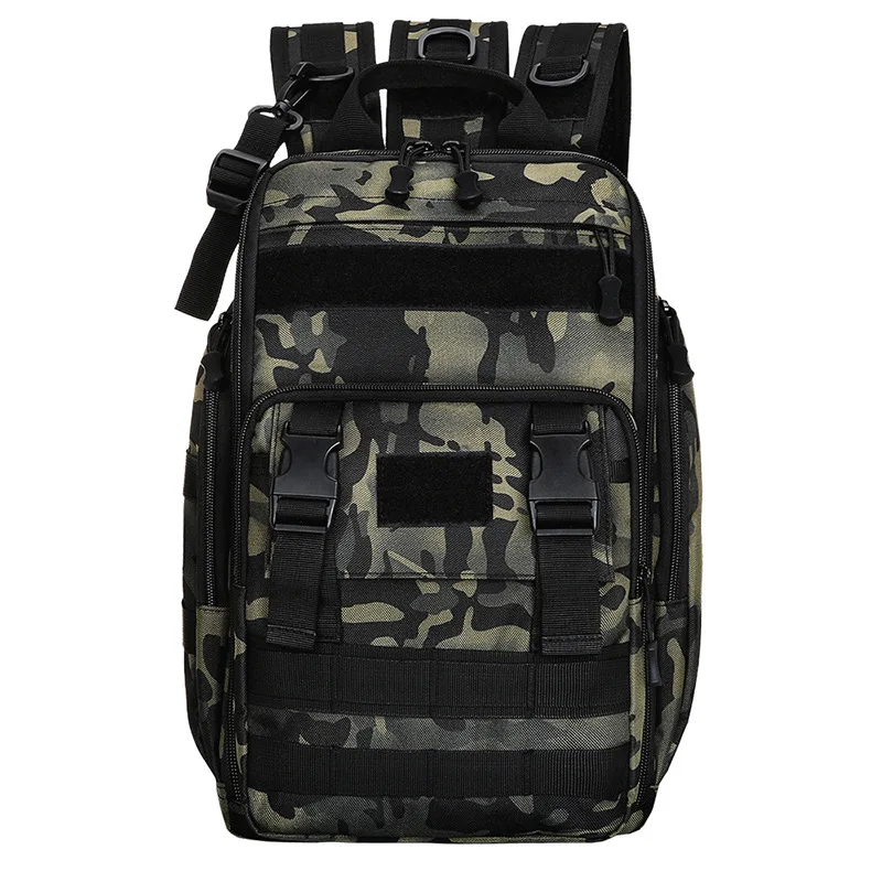 

Adult FIshing Bag Backpack Crossbody Bag Outdoor Multifunction FIshing Rod Holder Large Capacity Oxford Cloth Lure Shore Fishing