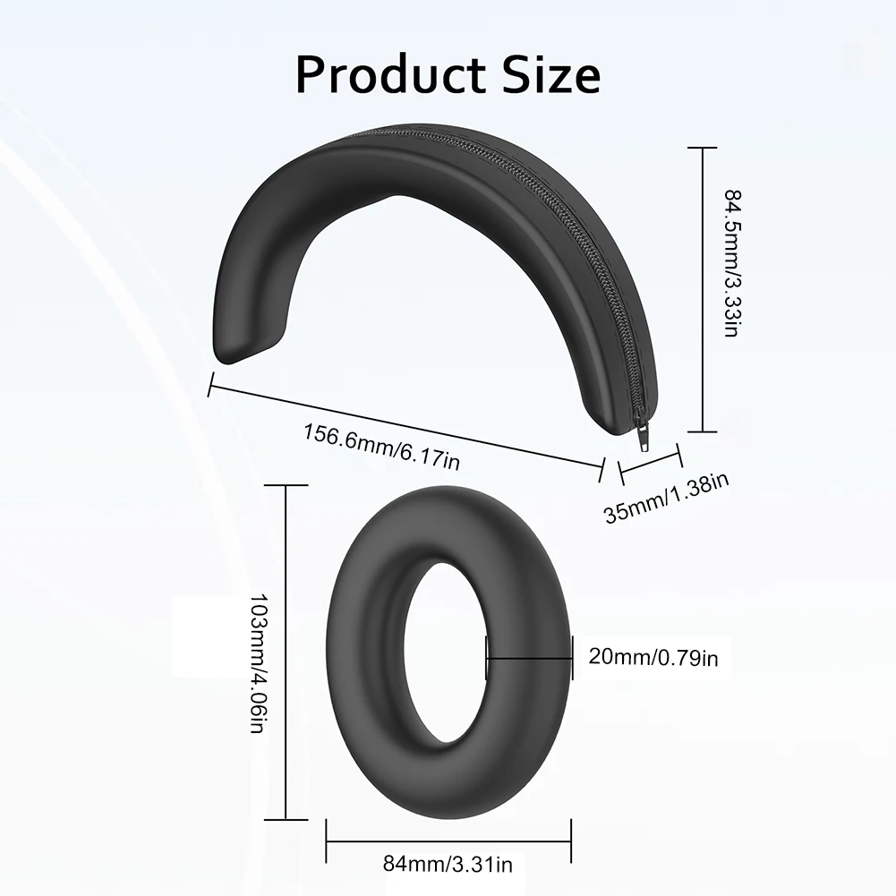 Silicone Headphone Case Soft Earpads Headbeam Sleeve Earmuff Shell Cover Headphone Cover for Sennheiser MOMENTUM 4 Headphones