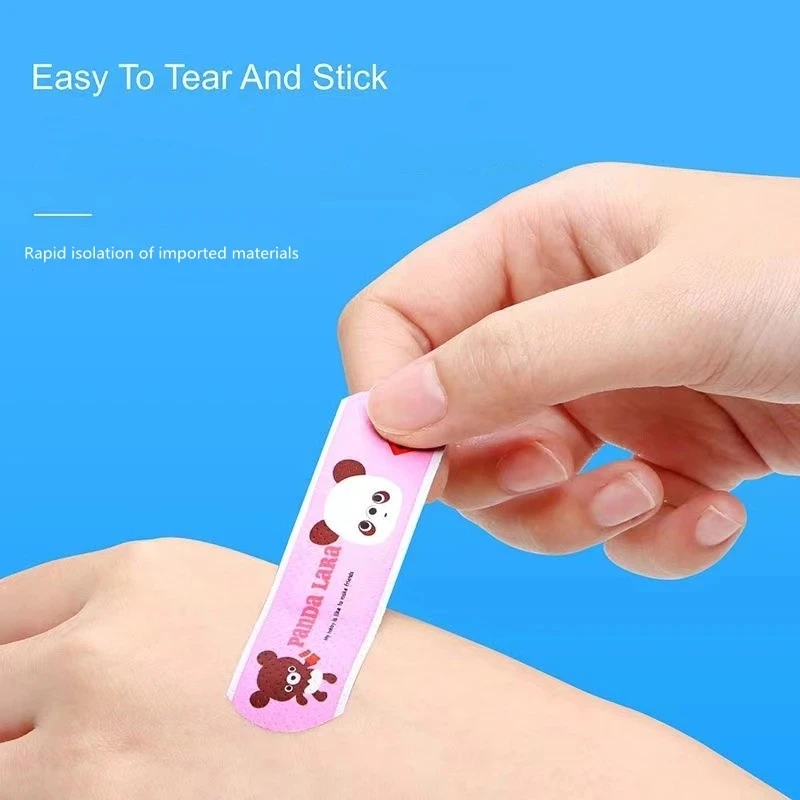 Wound Plaster Patches 120Pcs/lot Cartoon Animal Pattern Children's Catch Hemostatic Patch First-Aid Children Strip Emergency Kit