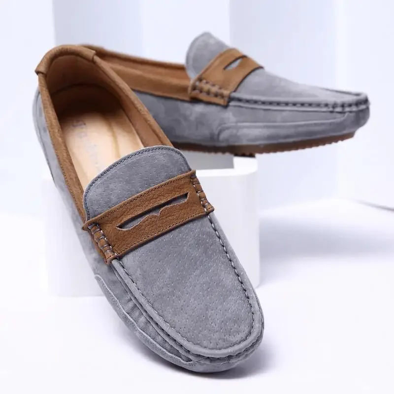 

Men's Leather Shoes Genuine Leather Doug Shoes Summer New British Business Dress Slip-on 2023 Spring Men's Shoes