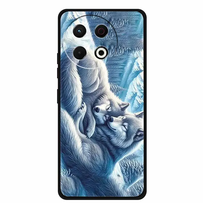 Black Silicone Soft Phone Case - Protective Back Cover