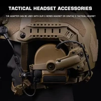 Tactical Helmet Rail Adapter for C Series Headset Accessories Airsoft Holder Adjustable Suspension Bracket CS Sports Equipment 2
