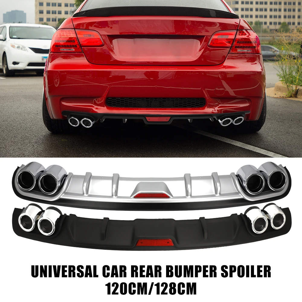 

Универсальный бампер для модификации автомобиля, 120 см, 128 см, задняя губа, задний спойлер, бампер для BMW E90, Ford Focus 2, Audi A3, Mercedes Benz AMG