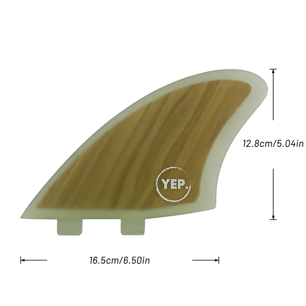 Surfing Bamboo Fins UPSURF FCS Twin tabs Fins High Performance Fiberglass K2 Surfboard Fin Keel Funboard For Water Sport