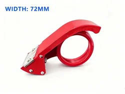 Heavy Duty Handheld Packaging Tape Dispenser with Metal Structure for Efficient Box Sealing (L)