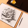 A3/A5/A4 Sketchbook Easy To Color Black Hard Surface Waterproof and Dustproof 150g Thick Notebook Blank Paper Art Supplies 3
