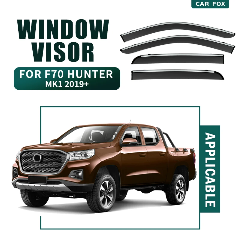 

For CH-ANGAN F70 MK1 2019+ Plastic Window Visor Vent Shades Sun Rain Deflector Guard 4PCS/SET