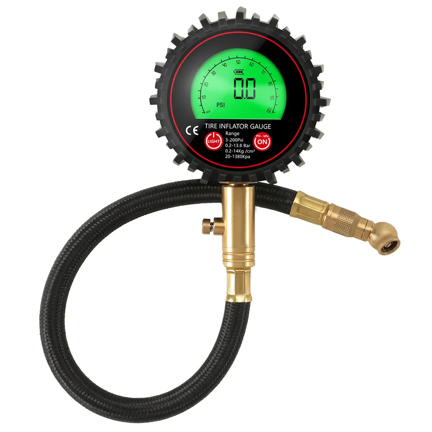 3200psi Tire Gauge Digital Tire Pressure Gauges With Air Deflate