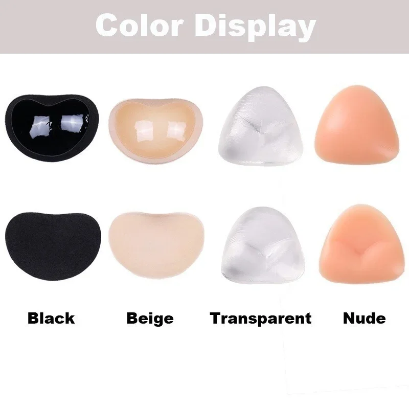1 paio di inserti per reggiseno in filetto di pollo, inserti per reggiseno, inserti per reggiseno in silicone, inserti per reggiseno push-up, miglioratori del seno, riempitivi per reggiseno, filetti