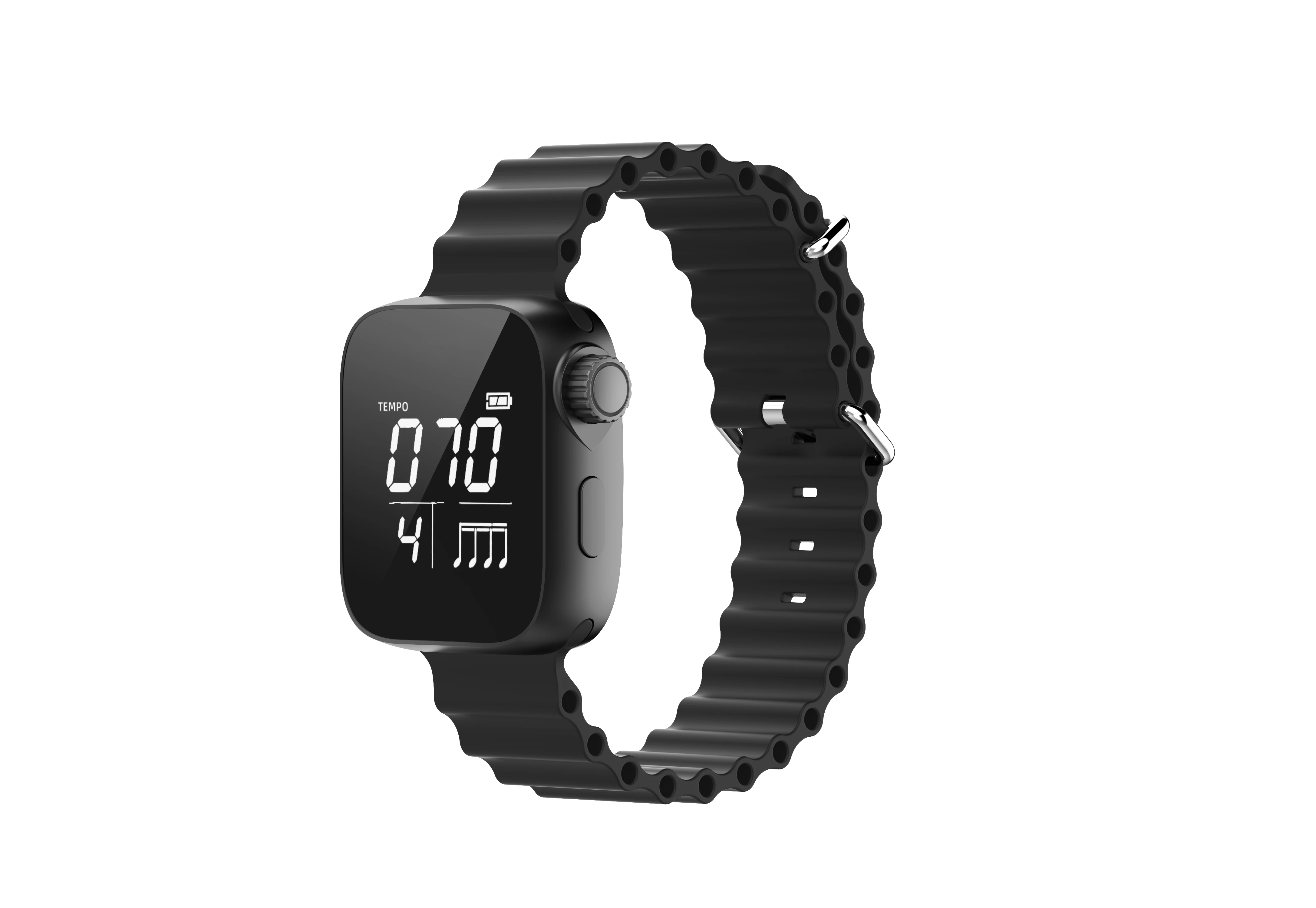 Giyilebilir Titreşimli Metronom İzle Ayarlanabilir Kayış Koşu Müzik Uygulaması için Gitar Davul Keman Piyano Çello