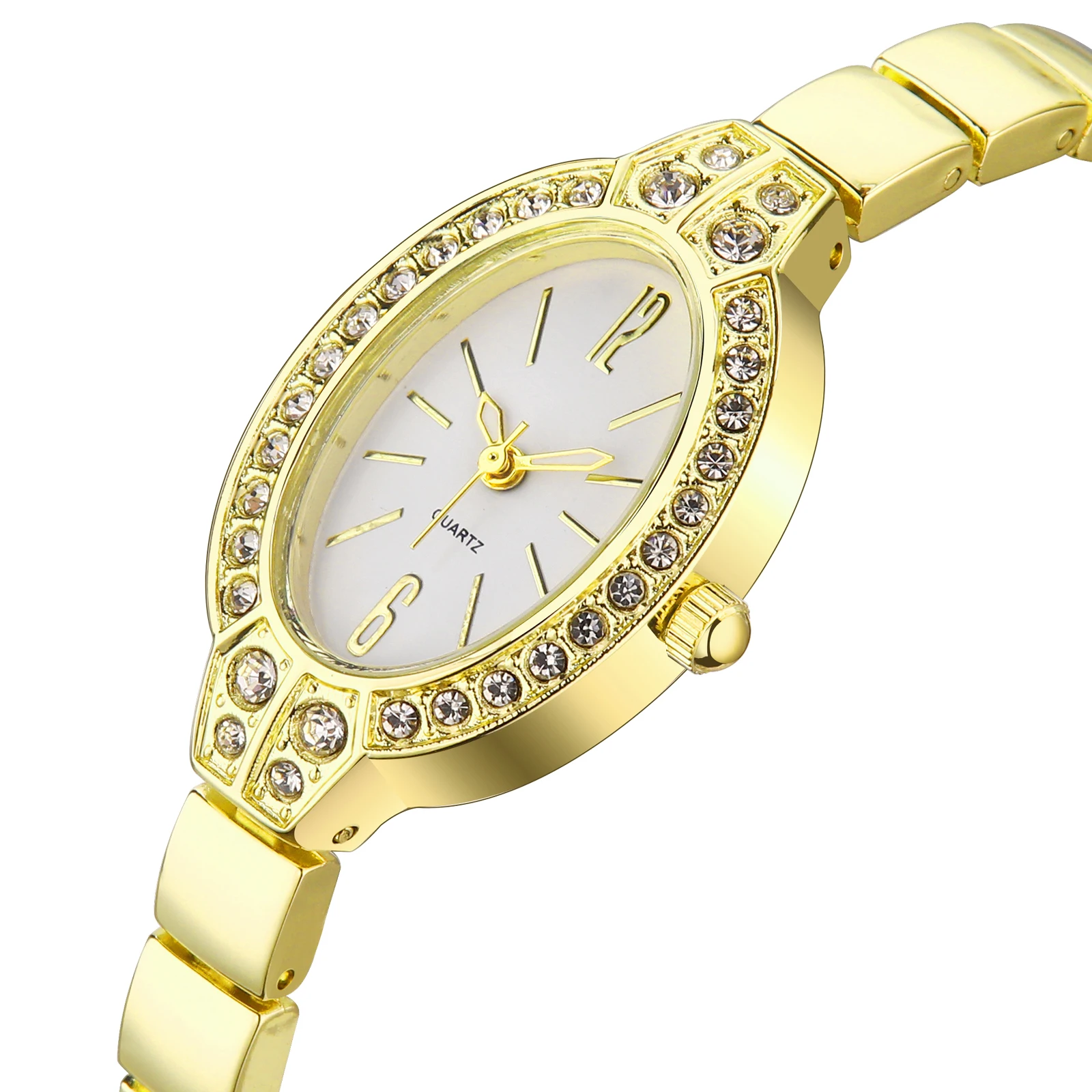 IBSO No Logo Version Cheap Watches Special Price For Women Alloy Strap Quartz Movement 3ATM Waterproof Oval Dial Ladies Watch