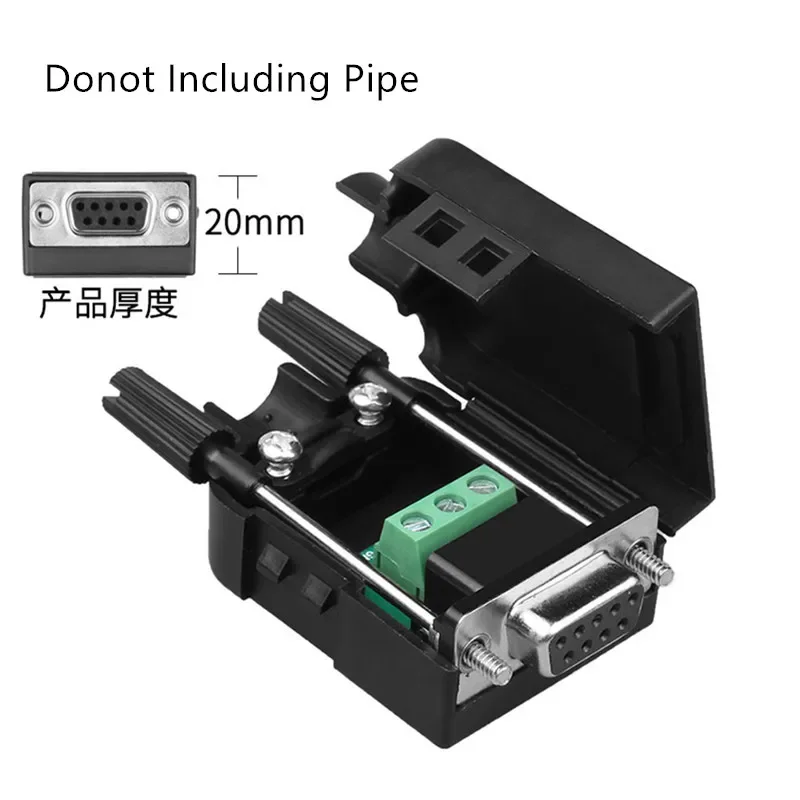 New 9Pin D sub Connector DB9 COM RS232 transfer-free Signals terminals Male/Female Connector Solderless
