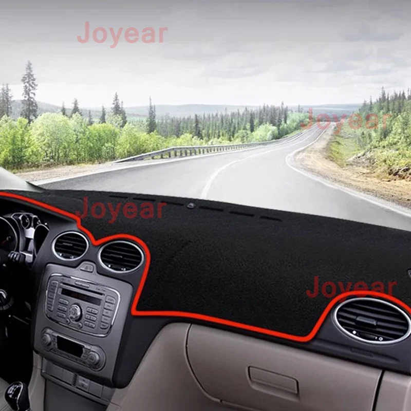 

Чехол для приборной панели автомобиля Ford Focus 2005-2018, Солнцезащитный коврик, солнцезащитный козырек, защитные коврики, аксессуары для интерьера
