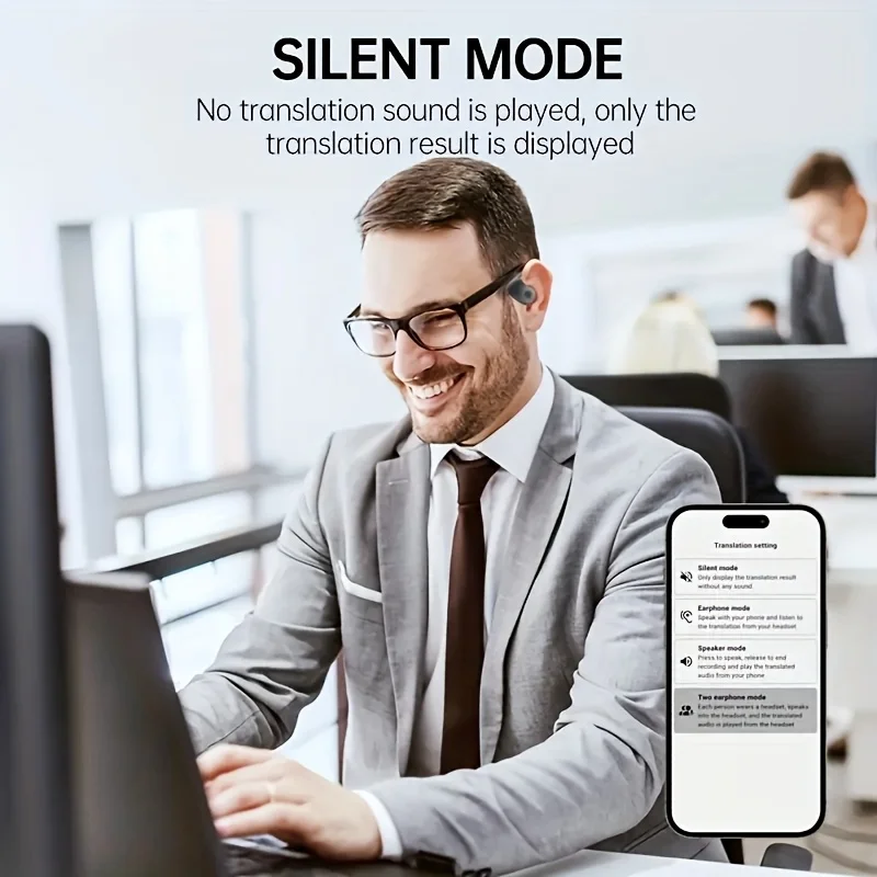 Xiaomi Real-Time Instant Translation Earbud Translator Earbuds TWS Language Translation Earphones Smart Headphone For Meeting