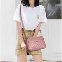 PU Leather Crossbody Bags Zipper New Fashion Shoulder Bag for Women Large Capacity Embroidery Thread Small Purse and Handbags - Image 6