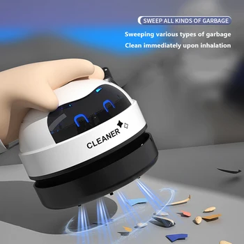 USB Mini Vacuum Cleaner Portable Desk Table Dust Removal Cleaning Brush Rechargeable Wireless Car Vacuum Cleaner for Home Office 1