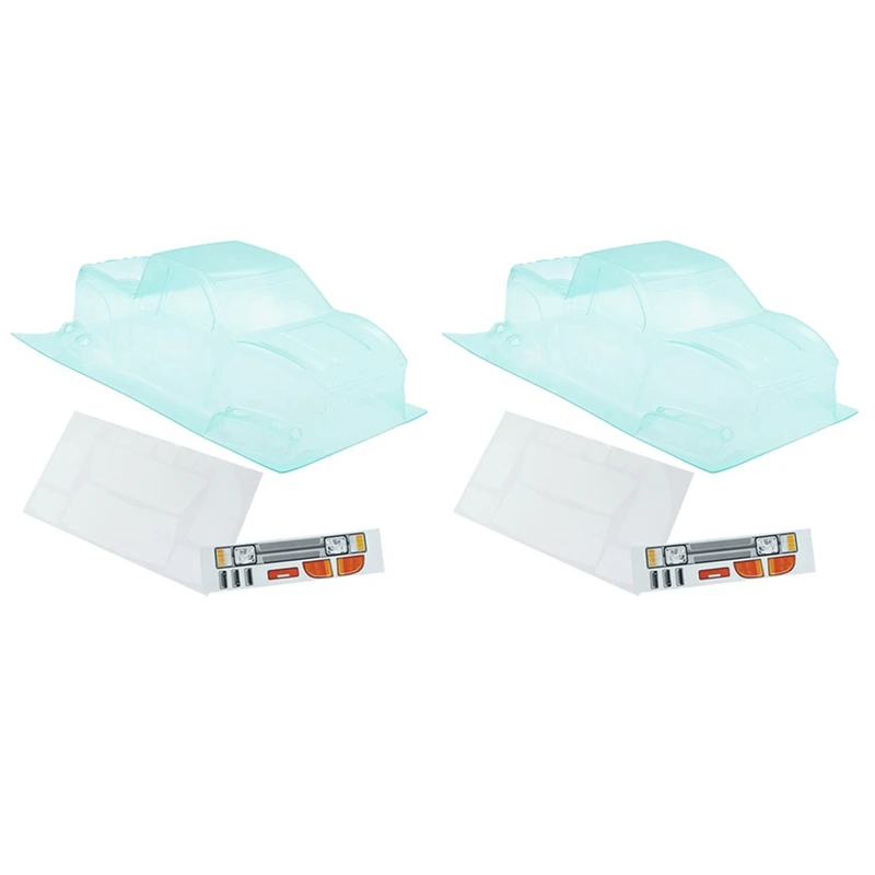 

2 Set 313Mm Wheelbase Clear Pickup Body Shell Kit For 1/10 RC Crawler Axial SCX10 & SCX10 II 90046 Traxxas TRX-4