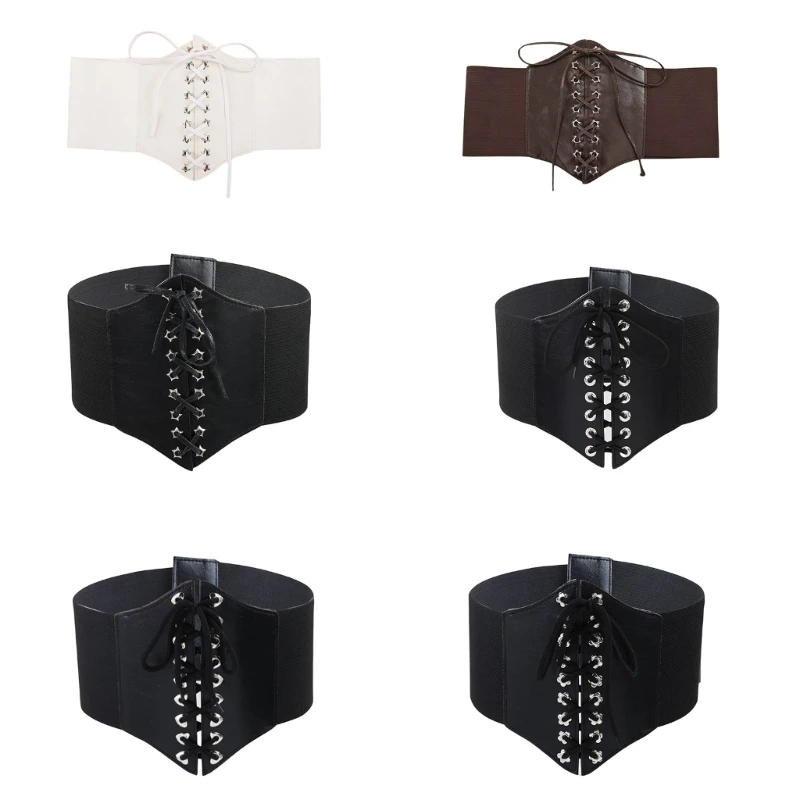 

Elastic Belt Corset Decorative Belts For Women Dresses Wide Dress Shaping Girdle