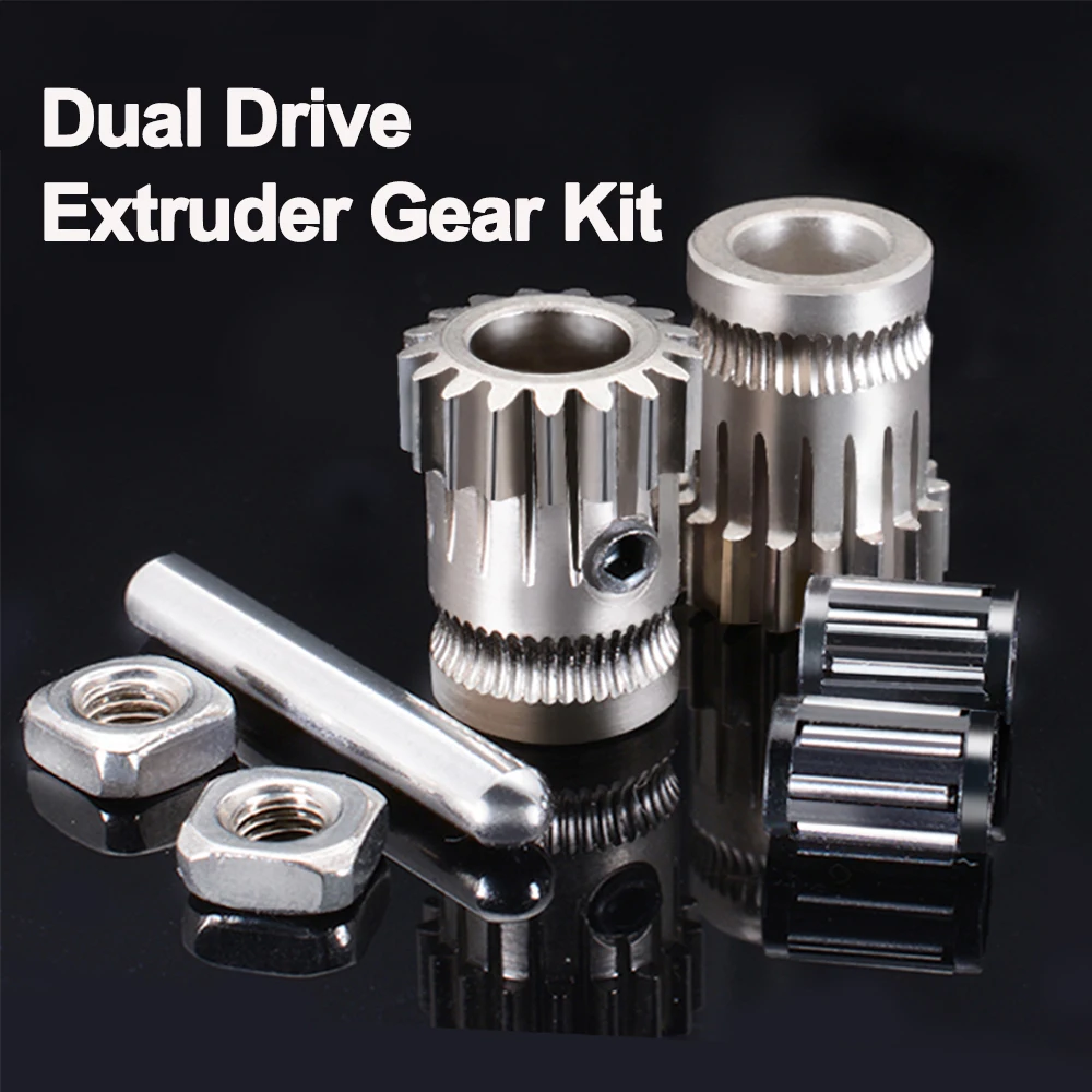 

Dual Drive Gear Extruder Kit Extrusion Gear 3D Printer Part for VORON Short-range PRUSA DIY Direct/Bowden Feeding Accessories