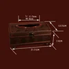 Royal Style Brown Torched Wood Bathroom Facial Tissue Box Holder Cover Napkin Tissue Dispenser Organizer Holder 6
