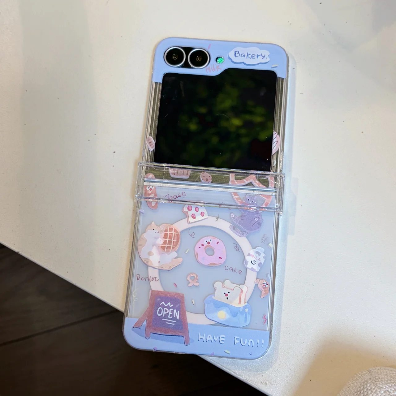 Cute 3D Kitten Phone Case with Magnetic Bracket and Rope Strap Pendant
