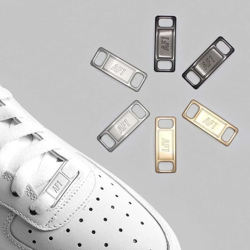 2pcs/pair AF1 Shoelaces buckle Shoelace Buckle Metal Shoelaces Accessories Metal Lace Lock DIY Sneaker Kits Metal Lace Buckle