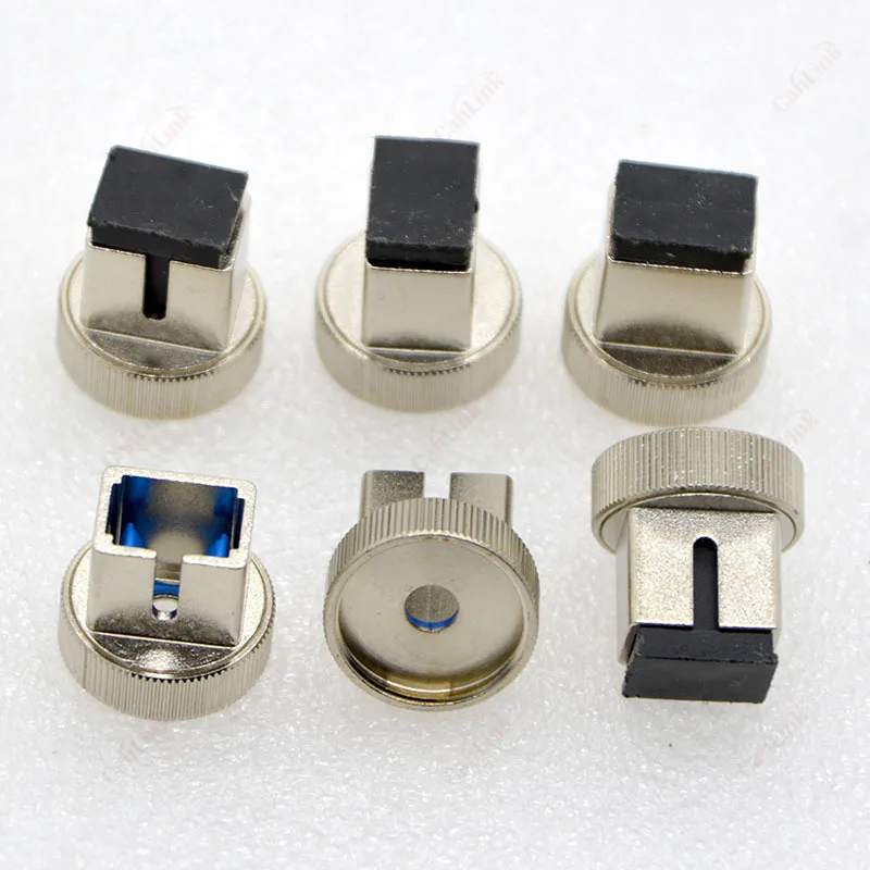 Fiber optic adapter 1pcs New Optical Fiber Connector SC/APC UPC Optical Power Meter Conversion Adapter Coupler Flange Red pen Metal Accessories