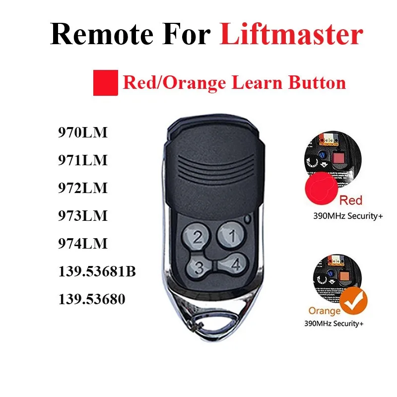 

971LM 972LM 973LM 970LM Garage Door Opener Remote Control For LM 971LM 973LM Gate Transmitter 390 Mhz