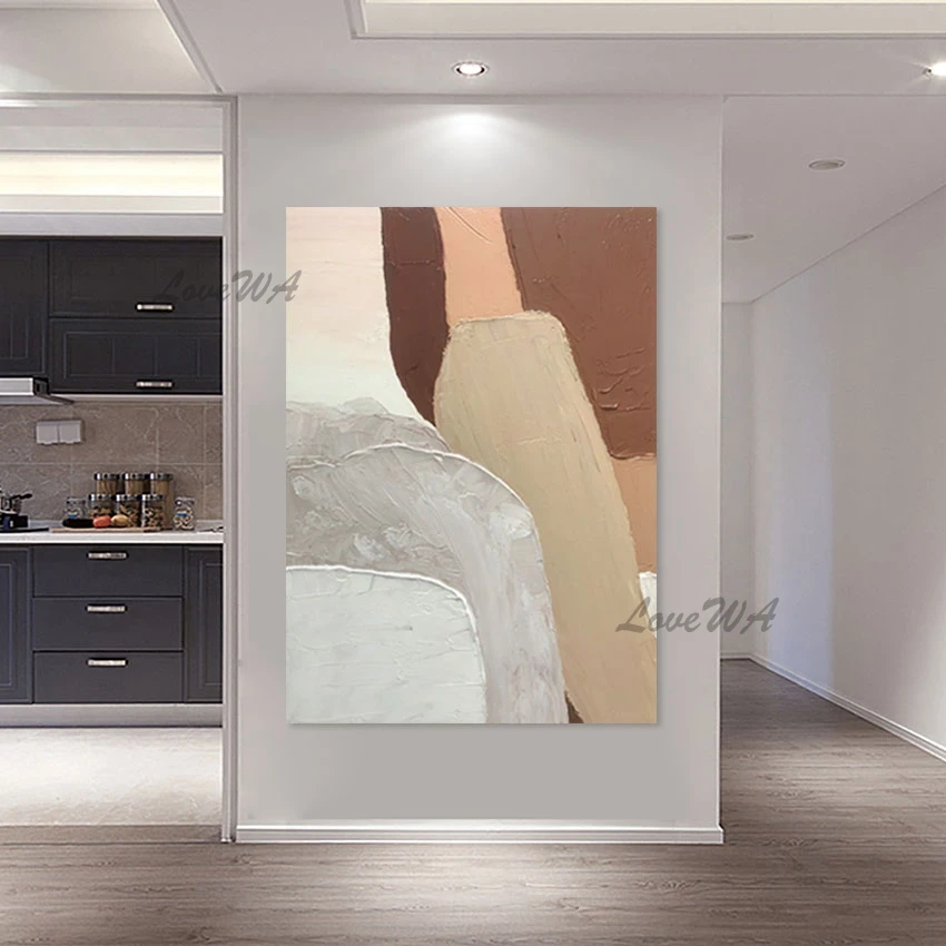 

Abstract Picture Canvas Posters Wall Art Handmade Oil Paintings Large European Style Decoration Frameless Simple Texture Artwork