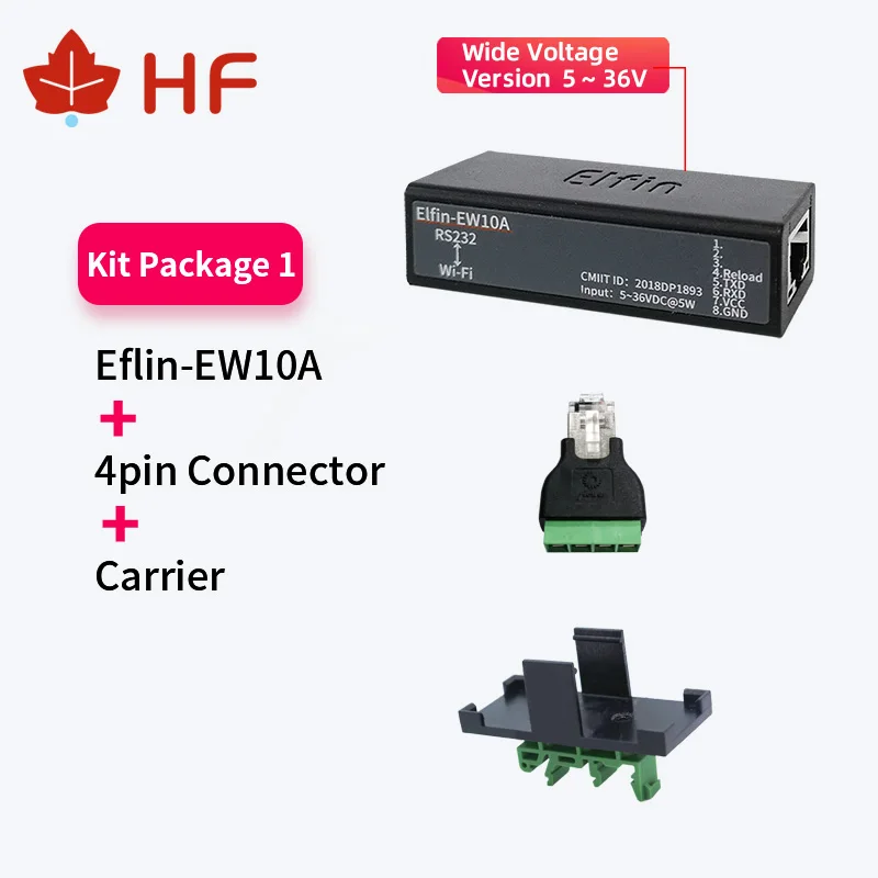 

EW10A Wide Voltage Mini Serial Converter RTU Wireless Network IoT Gateway Modbus Mqtt RJ45 RS232 WIFI Biddirection Serial Server