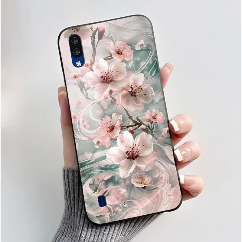 Silicone Soft Black Cover with Cute Cat Astronaut Design