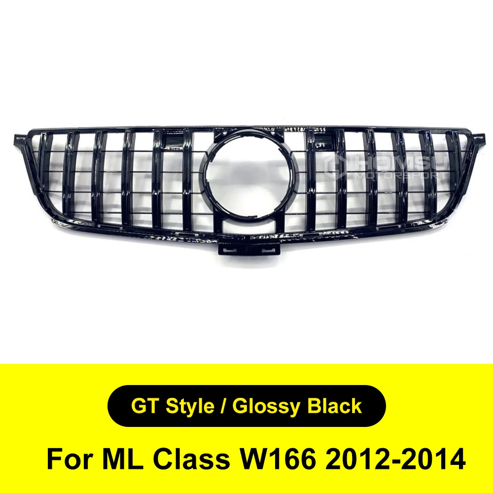 stampede bug deflector 2005-2014 Front Bumper Mesh for ML Class W166 Diamond Grille Car Styling ML Class W166 W164 Diamond grille ML Grille W166 Grille hood bug deflector Exterior Parts