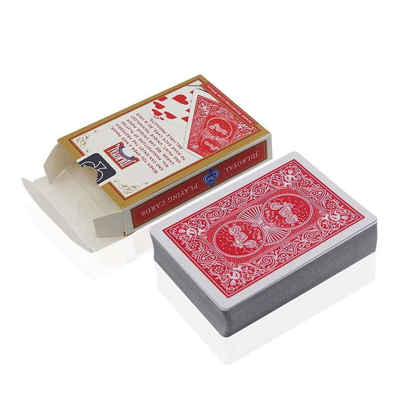 1 Deck JDLROYAL Poker Red/Blue Regular Playing Cards Standard Sealed Decks Magic Tricks Poker Playing Cards Bicycle Card, playing cards