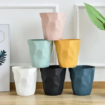 Bidone della spazzatura irregolare creativo Bidone della spazzatura del bagno Bidone della spazzatura della casa Bidone della spazzatura della casa per la spazzatura del bagno della cucina 1