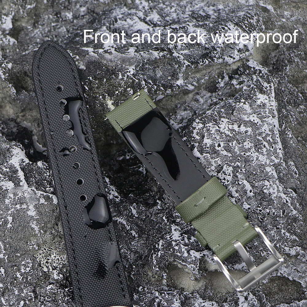 Cinturini Orologio Nylon-Silicone 18-22mm | Sgancio Rapido | Unisex - Foto 4