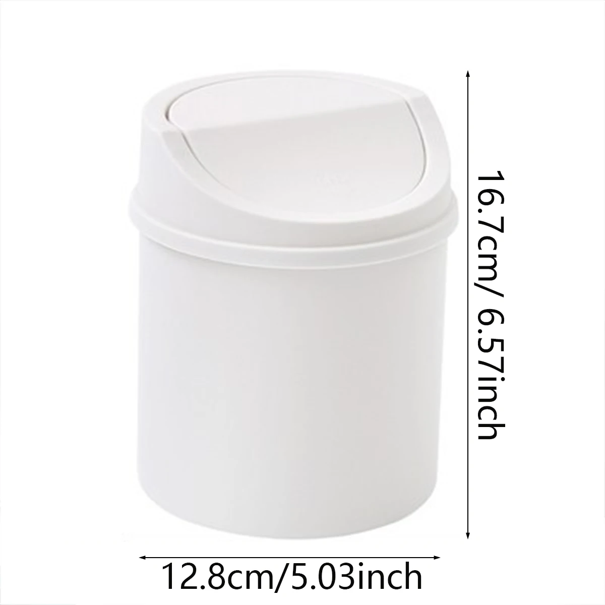 1pc- Shake-lid trash can Home Mini trash can Creative living room table with lid wastebasket