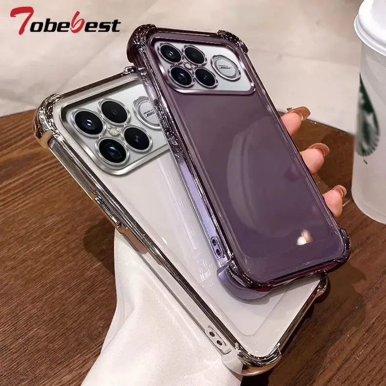 Coque en silicone transparente antichoc pour Xiaomi POCO F8 Pro, coque arrière Ultra douce