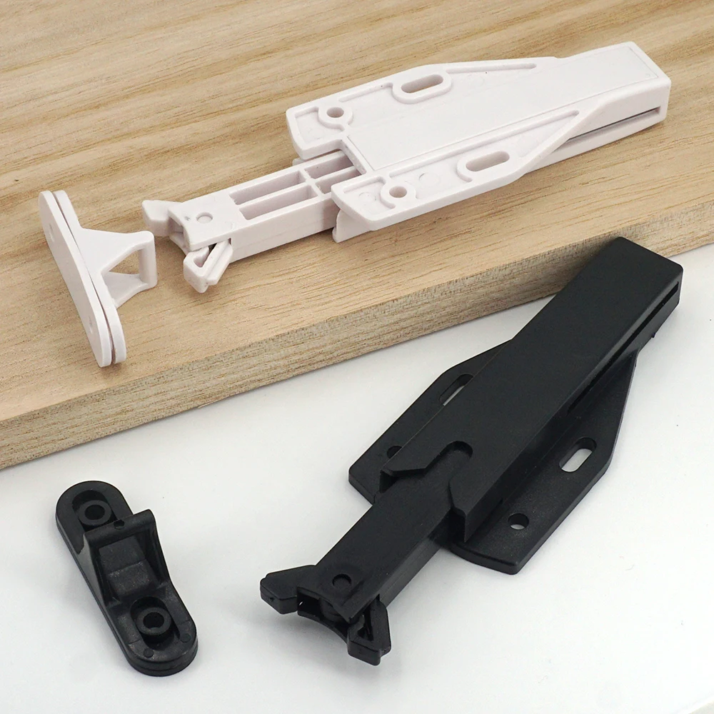 Non-Magnetic Touch Latch Large Size Catch Cabinet Door Push to Open Furniture Cupboard Wardrobe Accessory door catches cabinet door latch door stops cabinet door stop 4/2/1 Sets