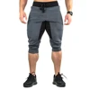 Summer Men's Casual Cotton Shorts Running Workout Joggers Sweatpants  Jogging Sport Capri Pants Mesh Below Knee 3/4 Gym Shorts 2