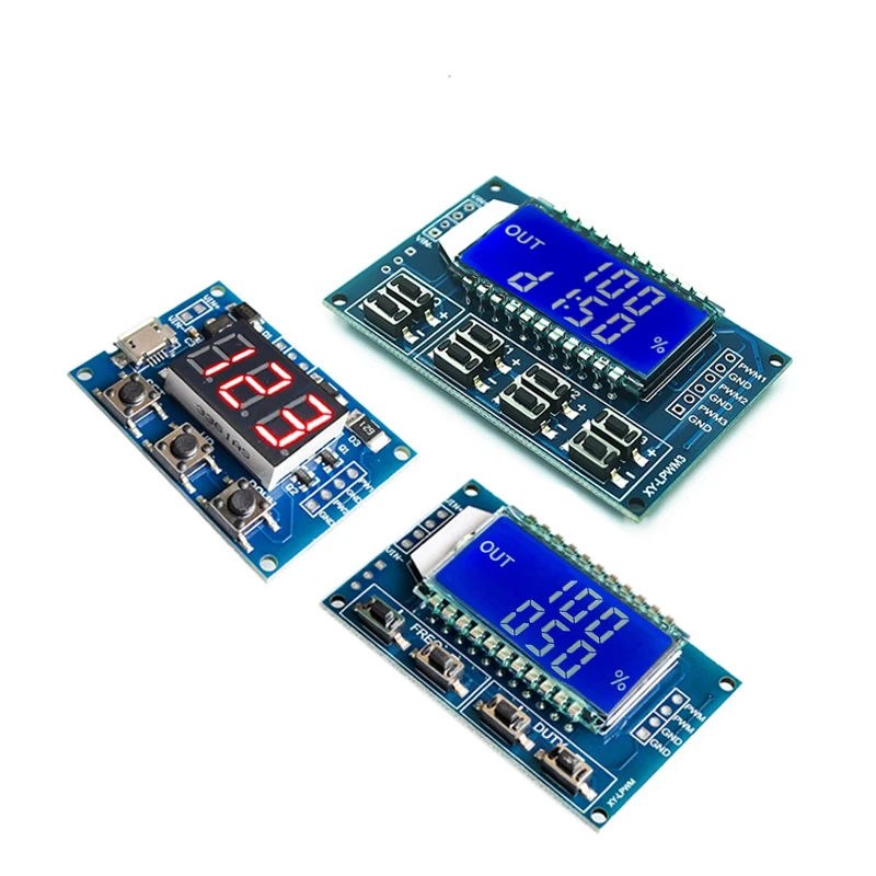 Signal Generator Kit Signal Generator PWM Pulse Frequency Duty Cycle Adjustable Module LCD Display 1Hz-150Khz 3.3V-30V