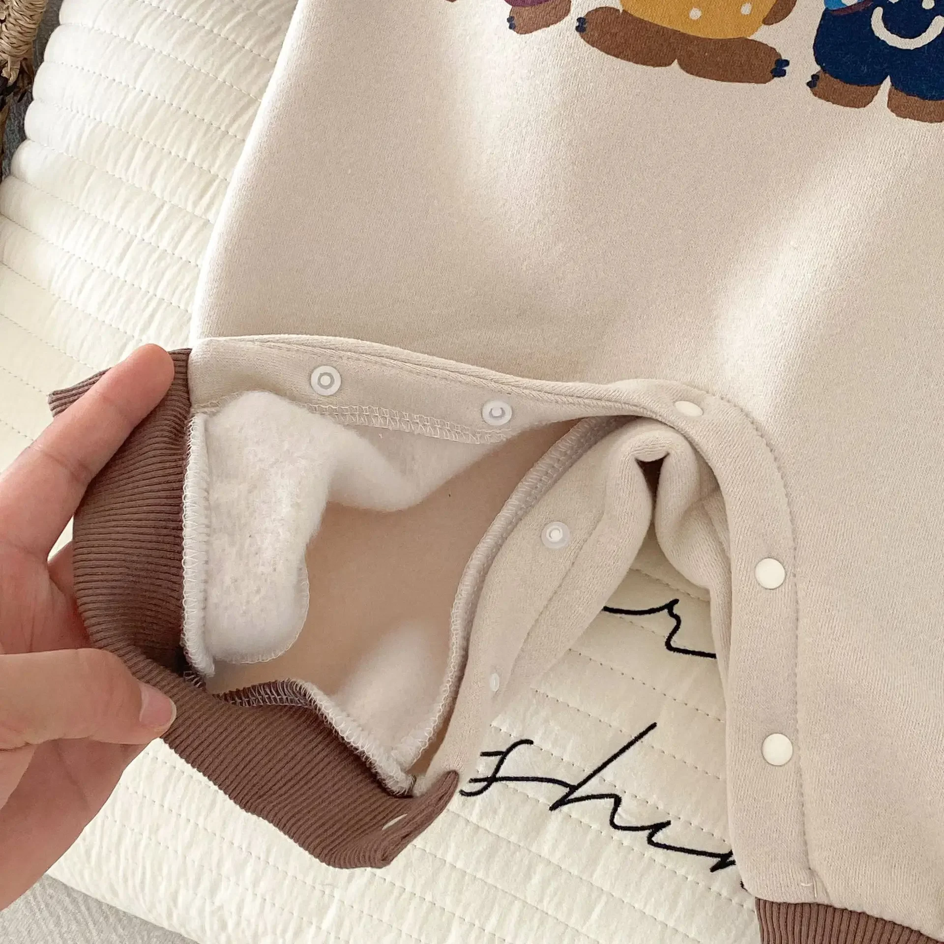 Baby Clothes For 0-2 Years Old Rompers Baby Winter Cartoon Jumpsuit Boys Winter Thick Bodysuits Newborn Clothes One-Pieces