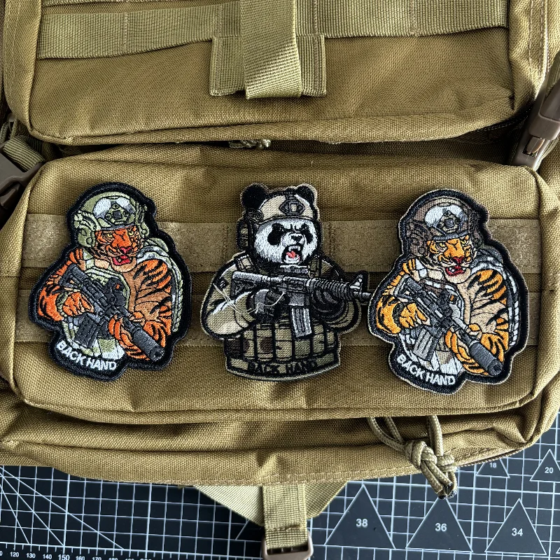 Beast Warrior Tactical Patch Tiger Soldier Hook and Loop