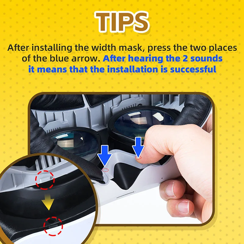 Hibloks VR Face Cover 4 Facial Interface With Radiator Cool Mask Widen Face Pad