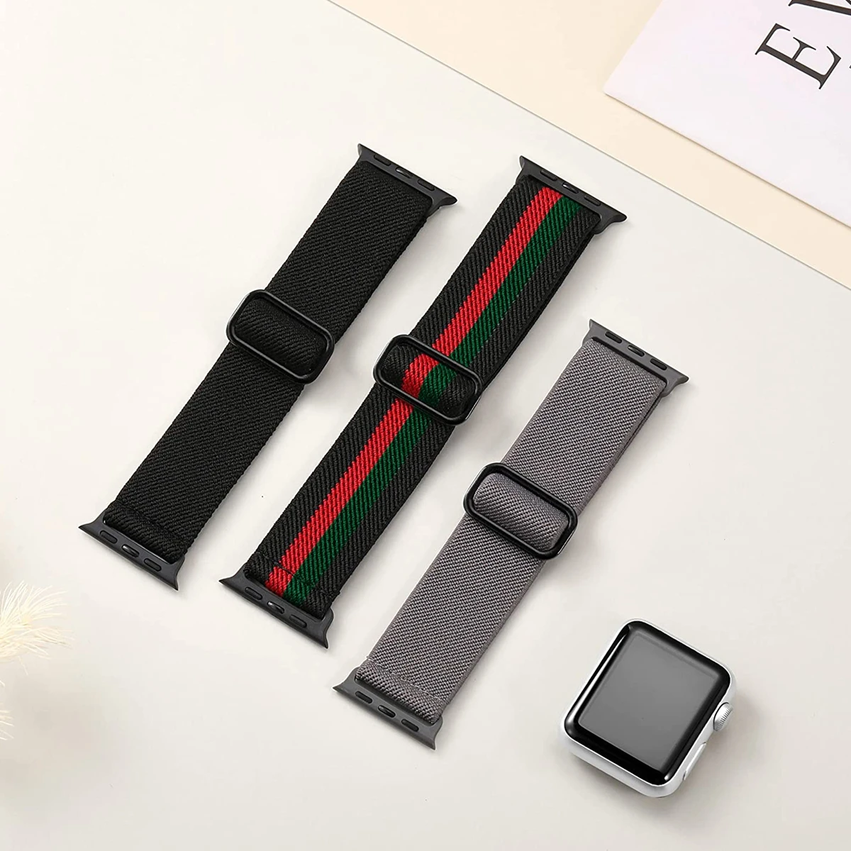 3-Pack Stretchy Nylon Loop Bands