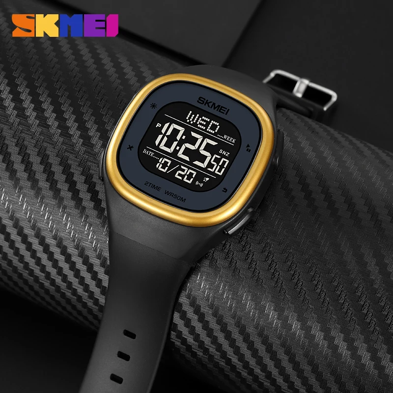 SKMEI Fashion Sport Watch For Men Dual Time Stopwatch LED Digital Wristwatch Waterproof Military Electronic Male Clock Relogio