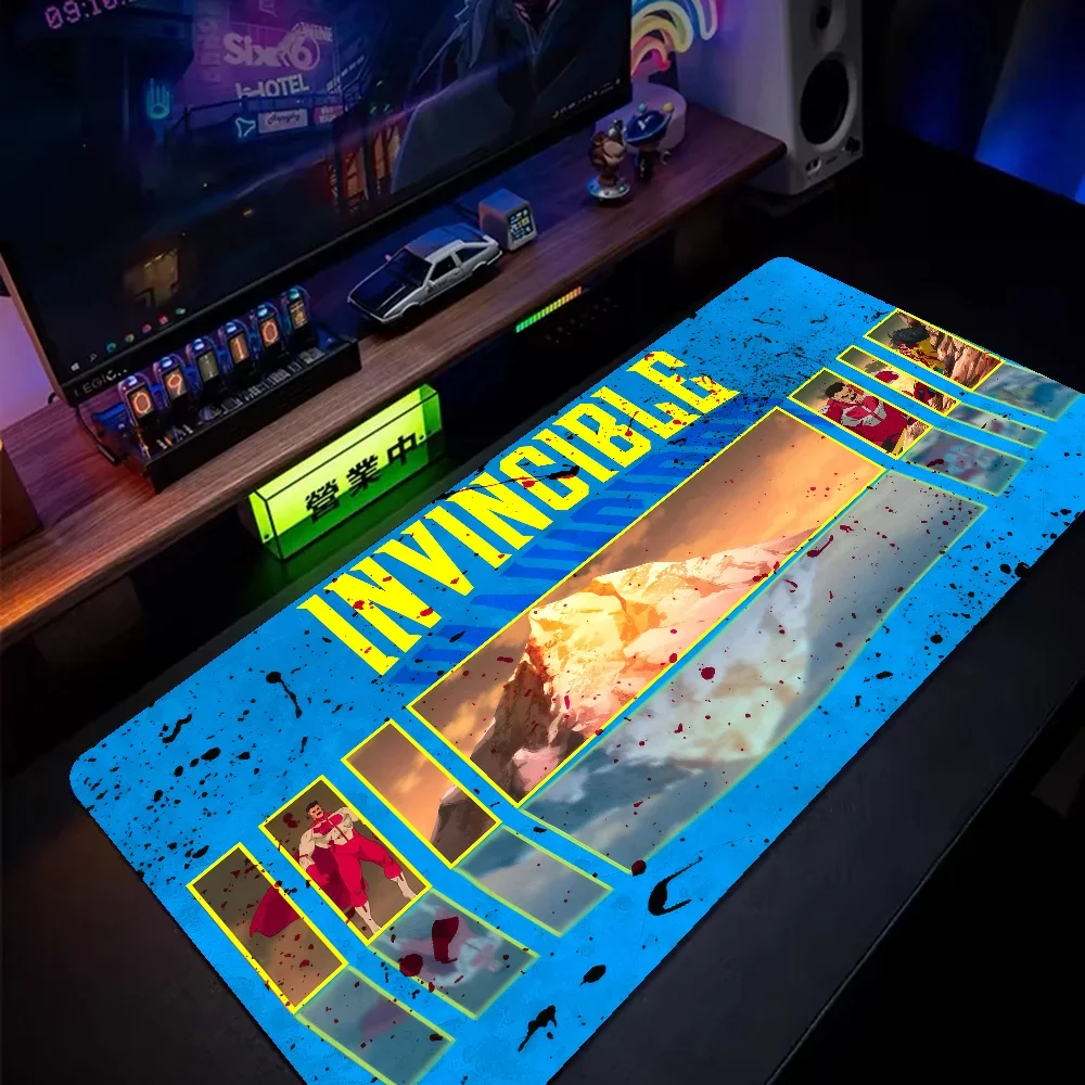 I-Invincible Cartoon High Quality Gamer Play Mats Mousepad Size For Game Keyboard Pad For Gamer 2