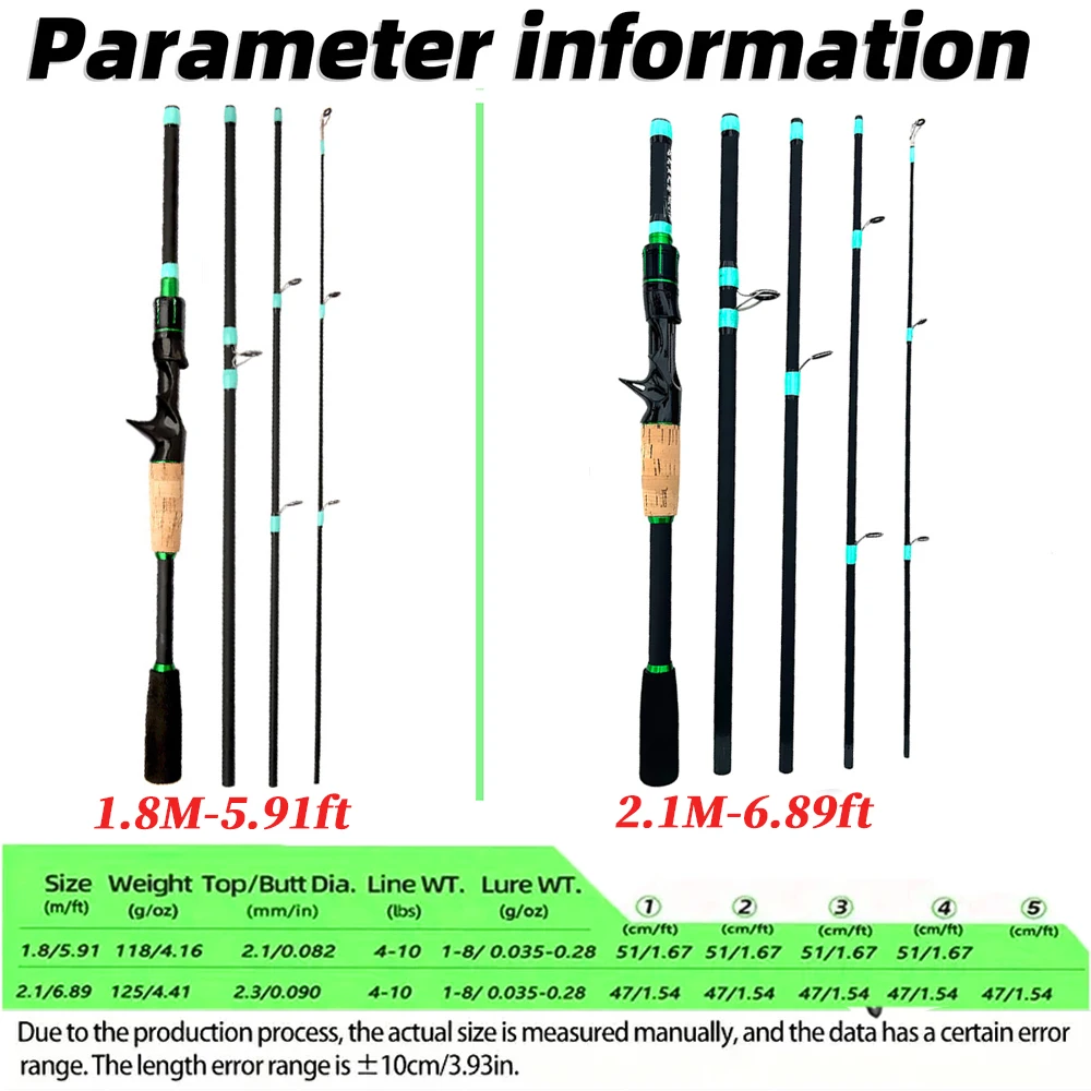  slider image of NEW Short Fishing Rod