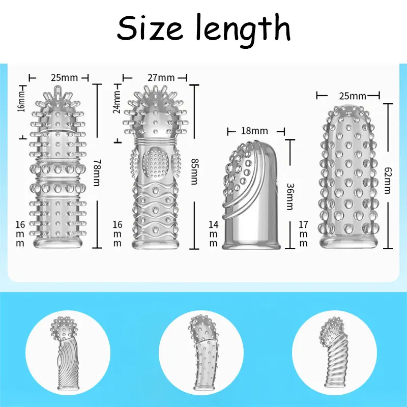 Female Masturbator Double Finger Sleeve Adult Sex Toys for Women G-spot Clitoris Stimulator Vaginal Massager Couples 18+